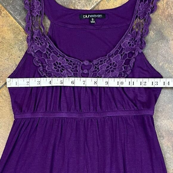 Bluheaven Purple Lace Tank Sundress Small - Picture 8 of 12
